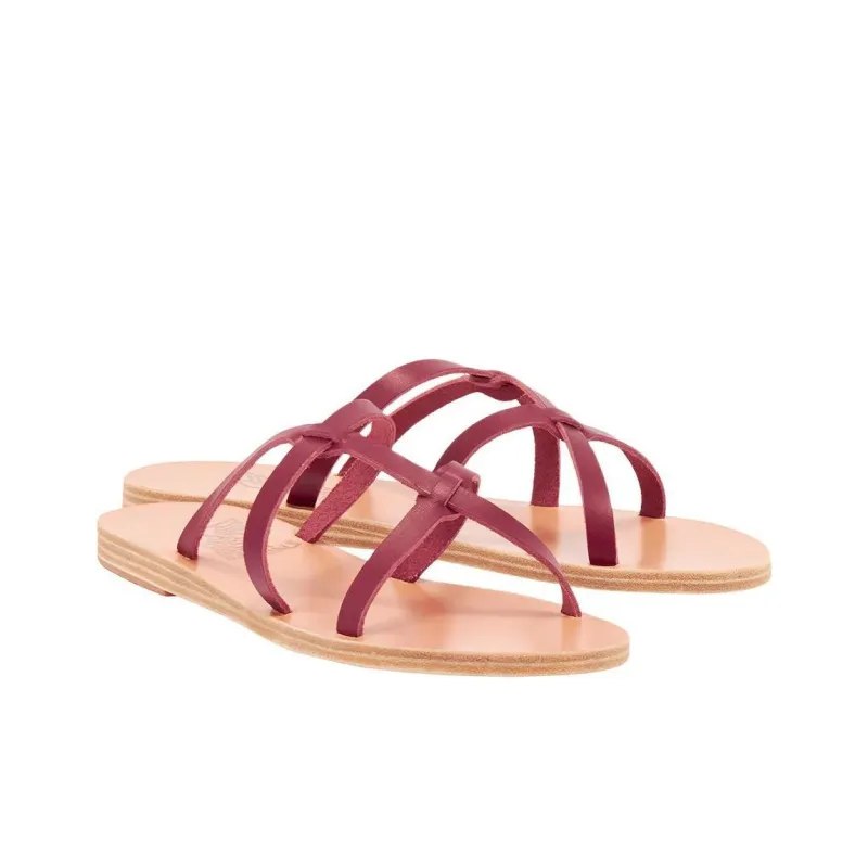 ANCIENT GREEK SANDALS Slide Slippers Women's Red-1