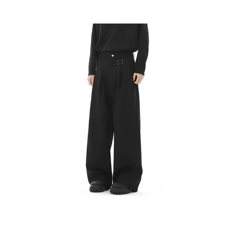Fakeyoung Casual Pants Unisex Black-1