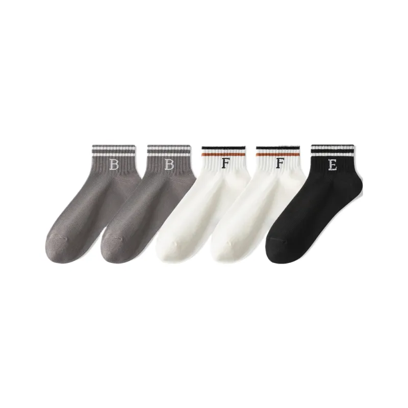 Cotton Gene Ankle Socks Men's 5 Pack-18