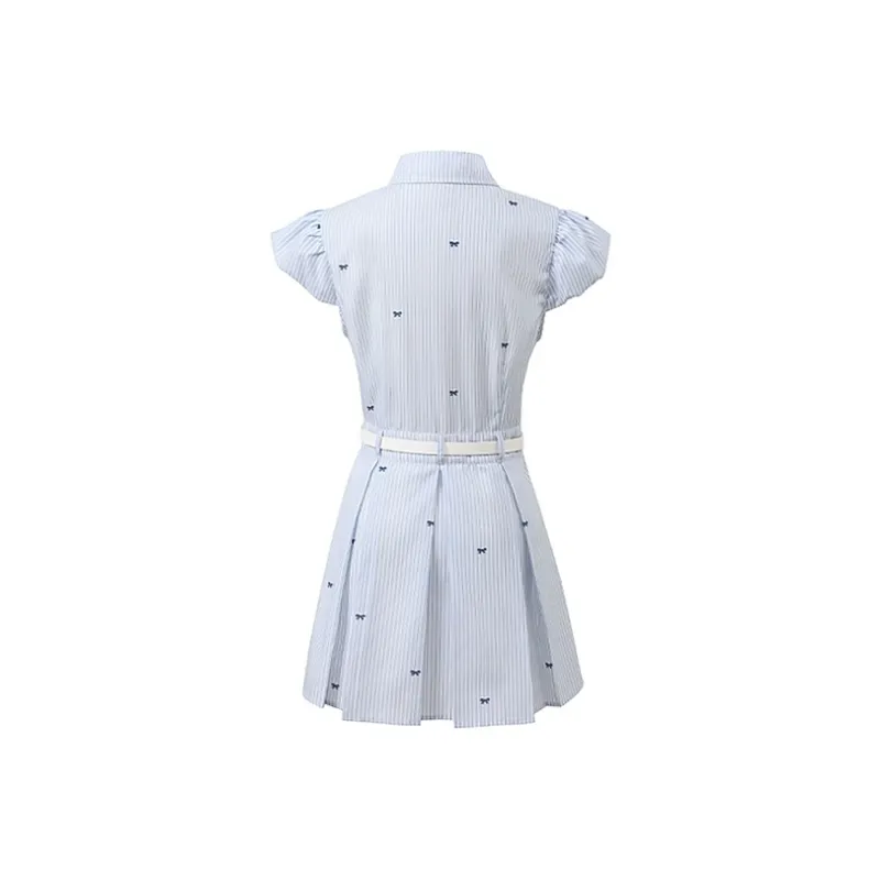 KYKW Short Sleeved Dresses Women's Blue-1