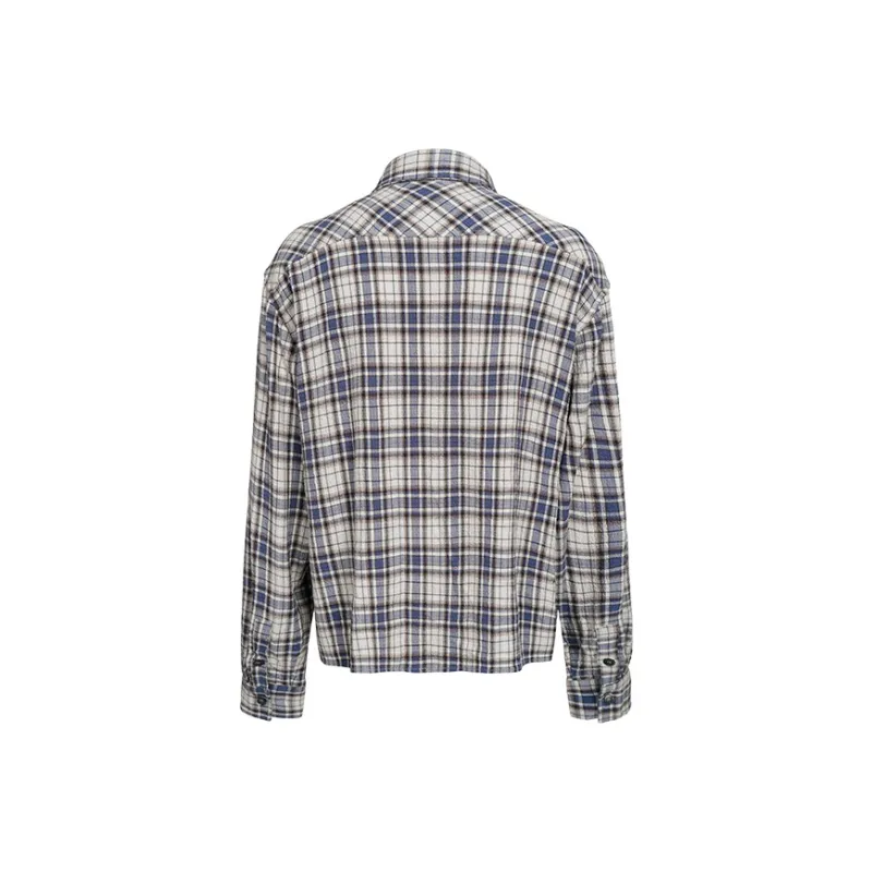 TERRA INCOGNITA SS25 Shirt Unisex Light Blue Plaid-1
