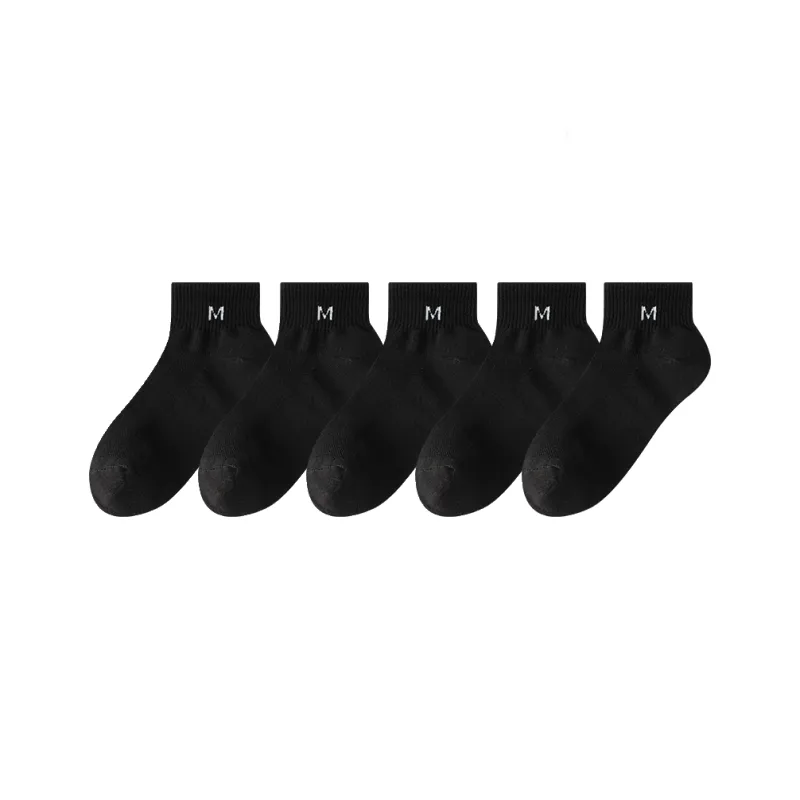 Cotton Gene Ankle Socks Men's 5 Pack-16