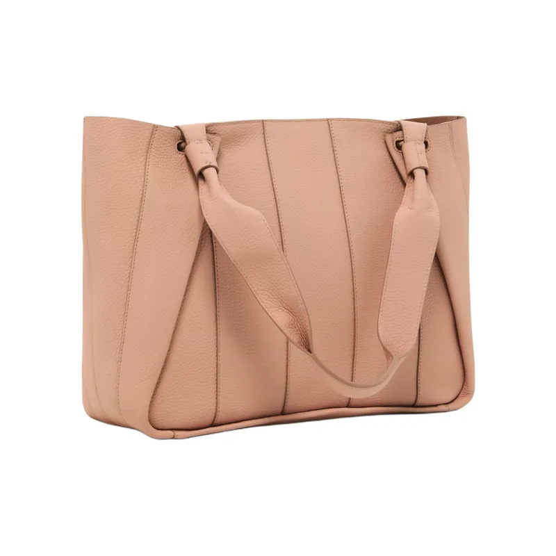 TUMI Leather Tote Bag Shopping Bag Handbag Women's Lily Pink-1