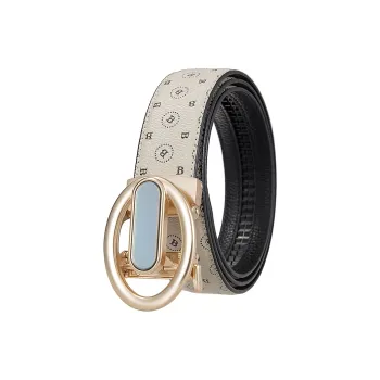 JONNY MOORE Alloy Leather Belts Men's 3.5