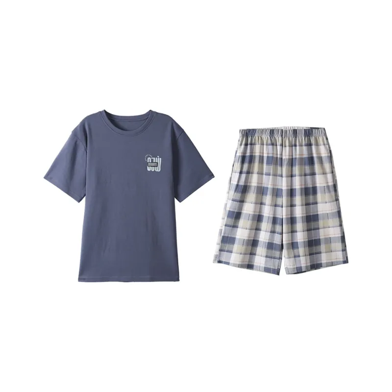 MADALLO Pajama Set Men's Steel Blue-0