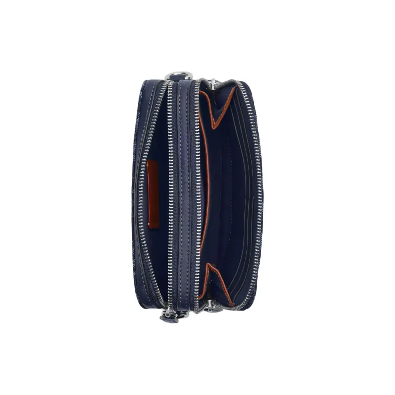 COACH Charter Denim Shoulder Bag Small Size Men's Dark Blue-3