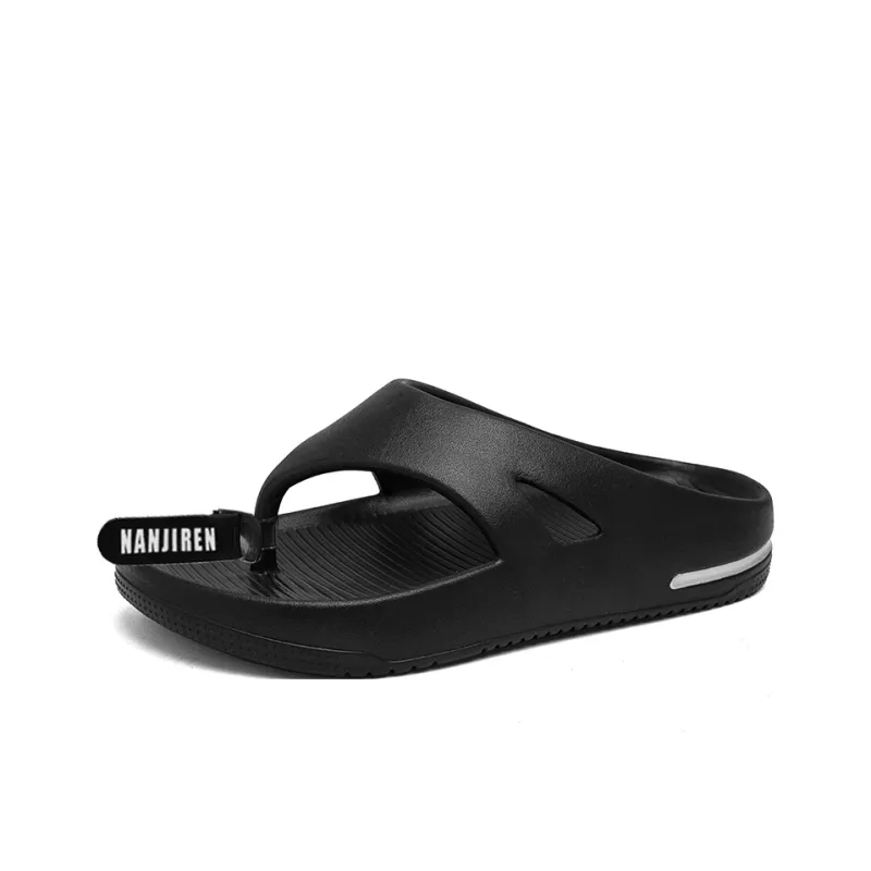 NANJIREN EVA Cut Out Quiet Odor Resistant Abrasion Resistant Slip Resistant Flip Flops Men's-0