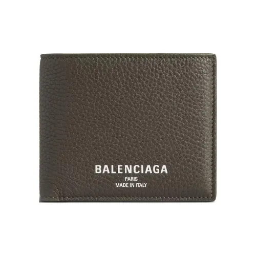 Balenciaga Calfskin Wallet Men's Khaki