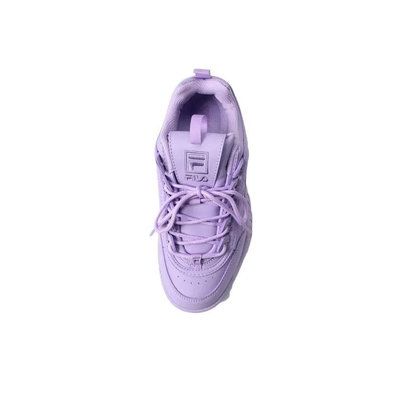 FILA Disruptor Anti Slip Wear Resistant Low Top Casual Shoes Women's Purple-3