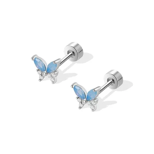 GUDUD Titanium Steel Stud Earrings Women's