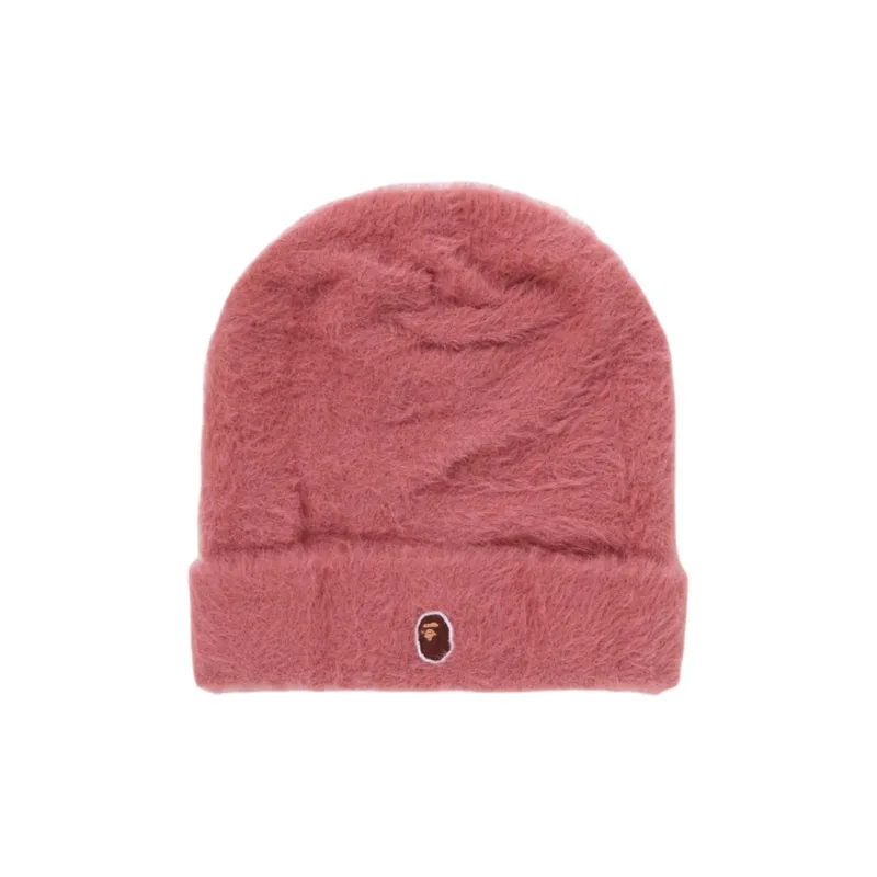 Bape Ape Head One Point Shaggy Knit Cap-1
