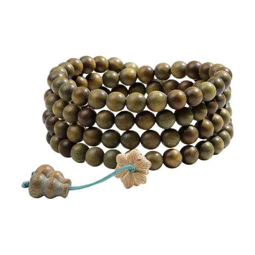 JIUHUASHAN Green Sandalwood Bead Chain Unisex