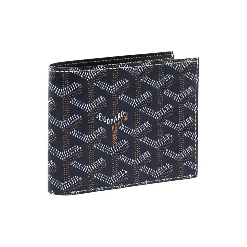 GOYARD Blend Wallet Small Size Unisex Marine Blue