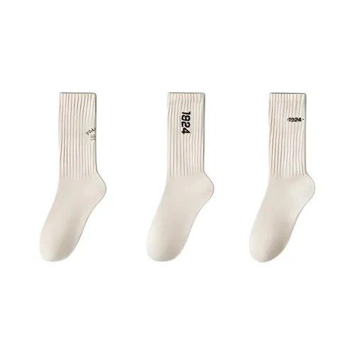 Temooues Mid Calf Socks Women's Combo Set