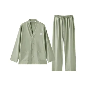 ZAO FU NIAO Pajama Set Men's Olive Green