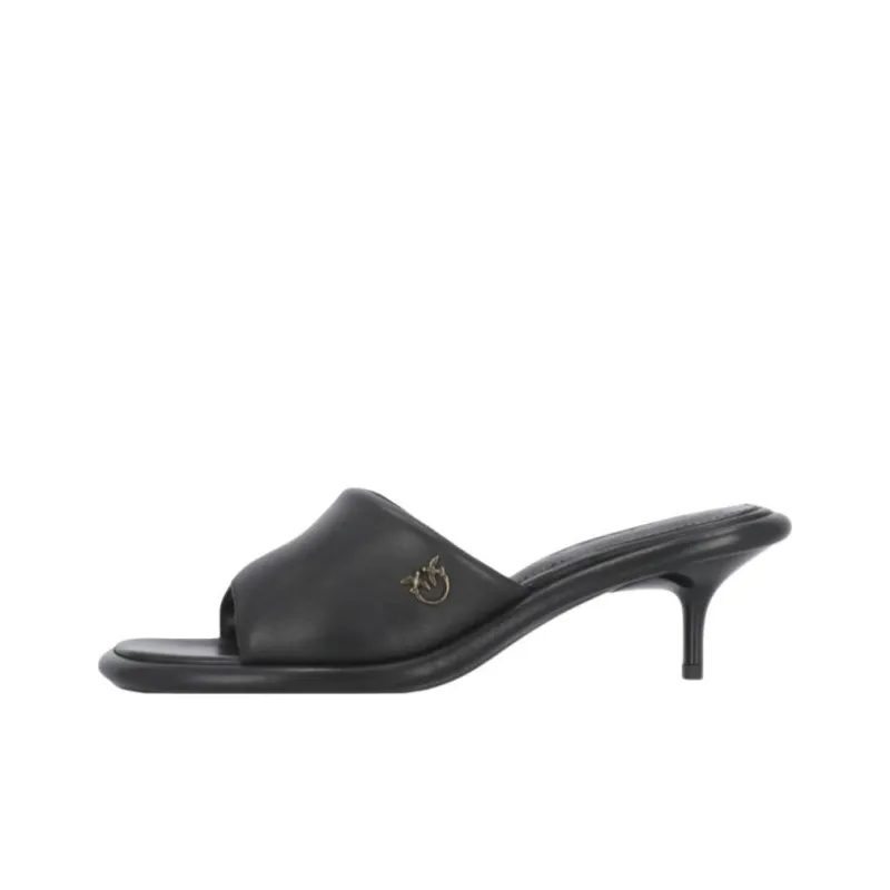 PINKO Logo Plaque Tara Slippers Women's-0
