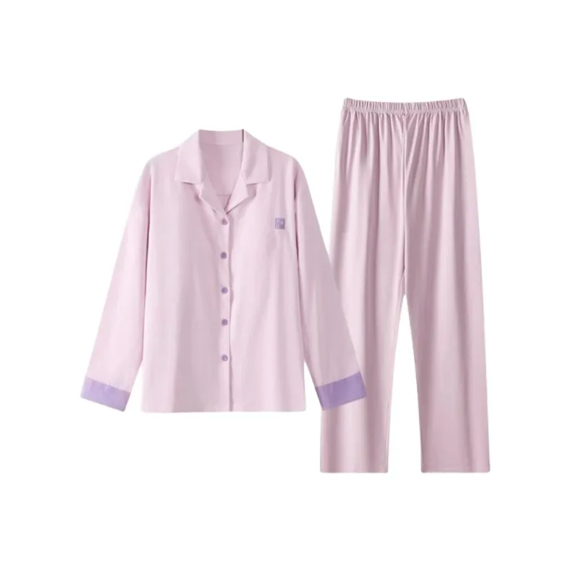 ZAO FU NIAO Pajama Set Women's Morning Glory Purple-0
