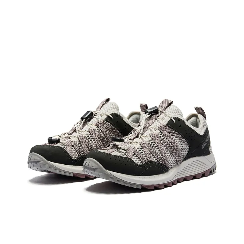 MERRELL Wildwood Aerosport Breathable And Lightweight Low Top Outdoor Shoes Women's Pink Gray-1