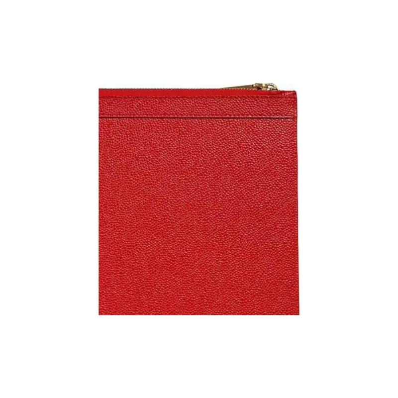 THOM BROWNE· Calfskin Briefcase Clutch Medium Size Men's Red-3