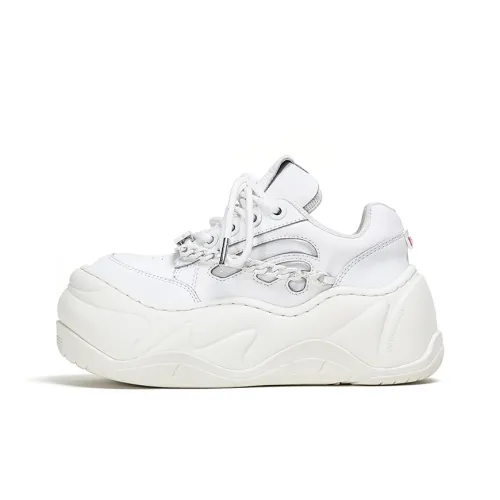 FY SPR Wifi Height Increasing Anti Slip And Wear Resistant Low Top Casual Shoes Women's White