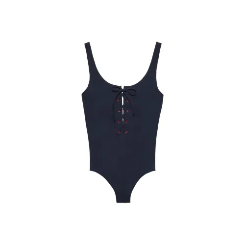 PRADA SS25 One piece Swimsuit Women's Marine Blue