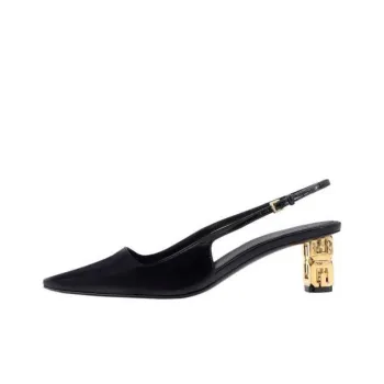 Givenchy G Cube Block Heel High Heels 5cm Women's Black