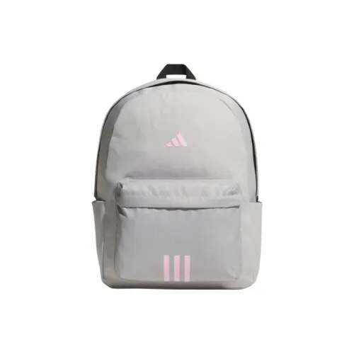 Adidas Recycled Polyester Backpack Large Size Unisex Light Gray