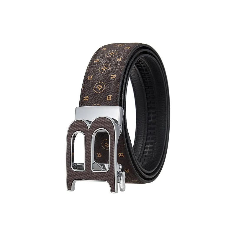 JONNY MOORE Top Grain Cow Leather Belts Men's 3.5cm-6