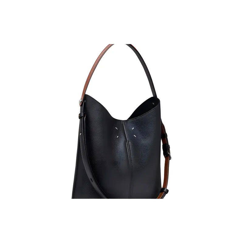Maison Margiela Calfskin Shoulder Bag, Handbag Women's Black-1