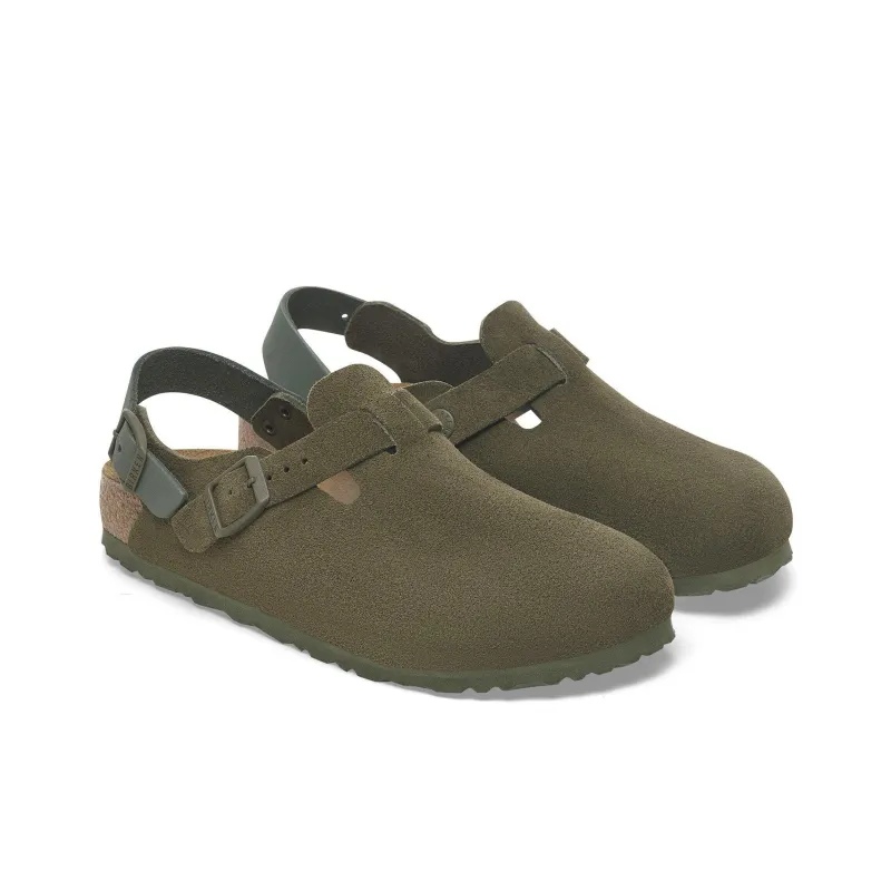 Birkenstock Tokio Buckled Backless Clogs-2