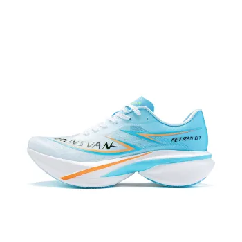IRUNSVAN Low Top Running Shoes Unisex Cirrus Blue Power Orange