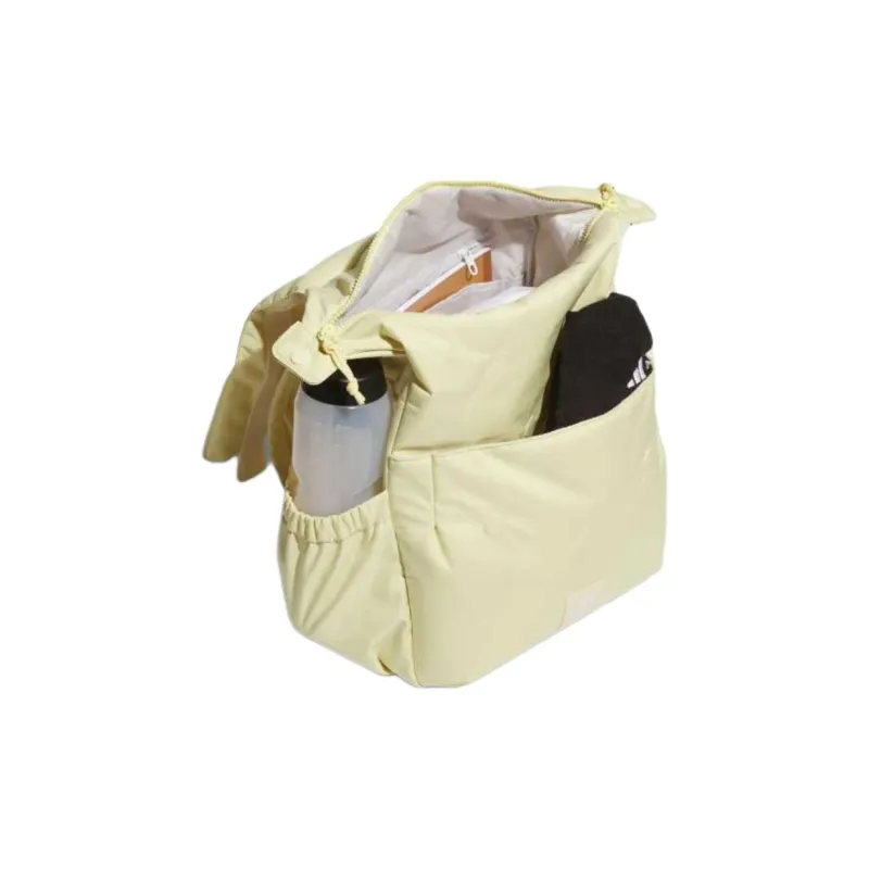 Adidas Recycled Polyester Backpack Women's Powder Pink Yellow-3