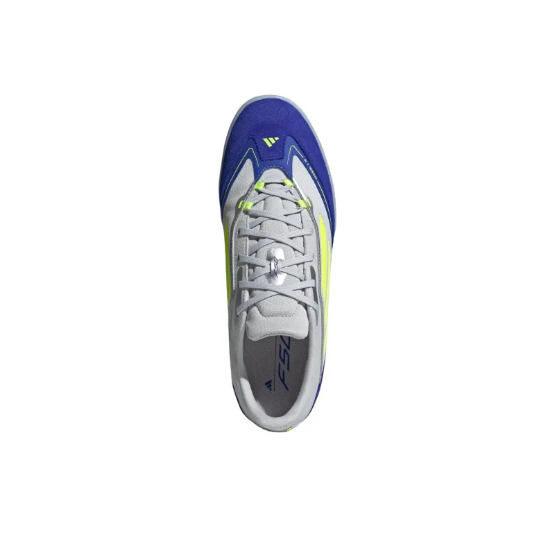 Adidas F50 Series Anti Slip Wear Resistant Soccer Shoes Men's Silver Blue-4