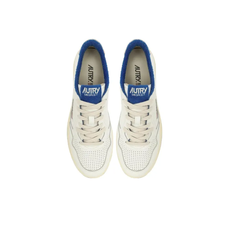 AUTRY Medalist Low Top Casual Shoes Men's White Blue-2