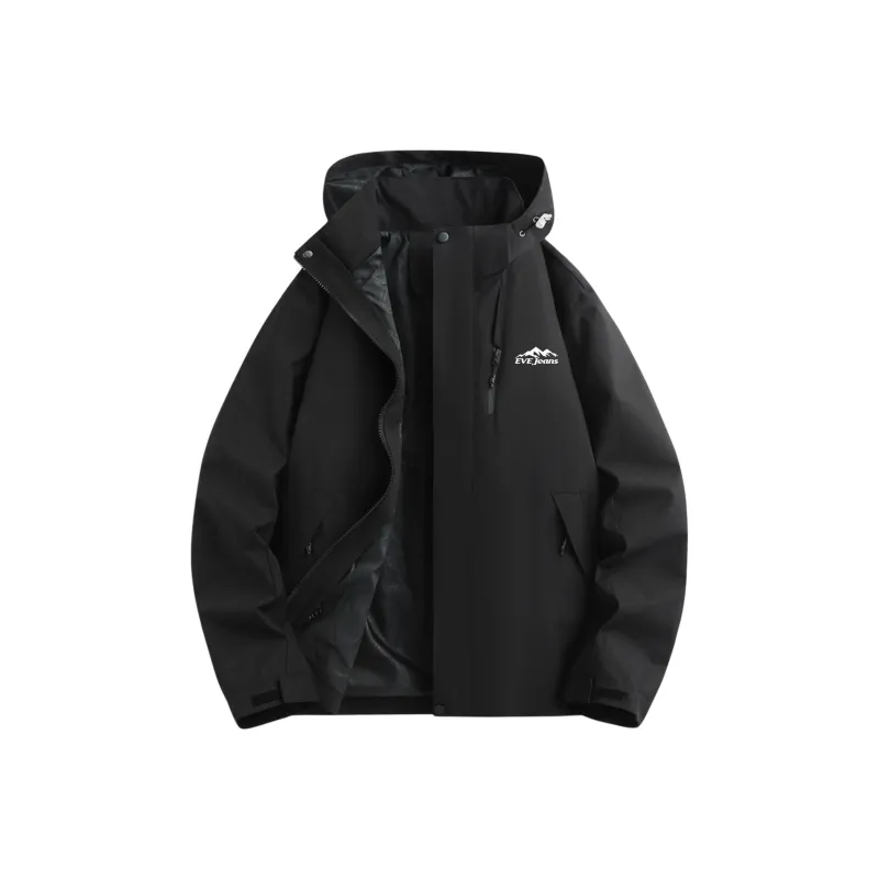 Yiwen Water Resistant Windproof Breathable Warm Windbreaker Jacket Unisex-17