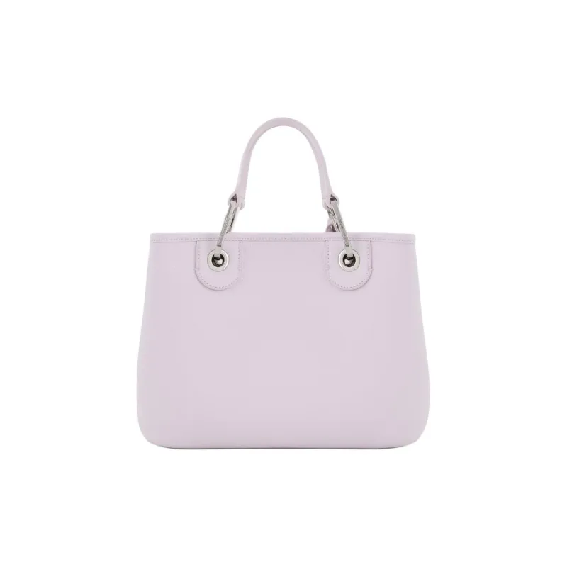 EMPORIO ARMANI MyEA Polyurethane Tote Bag, Shopping Bag, Shoulder Bag, Crossbody Bag, Handbag Small Size Women's Pink-2