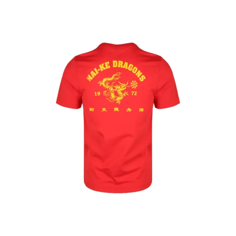 Nike T Shirts Men Red-2