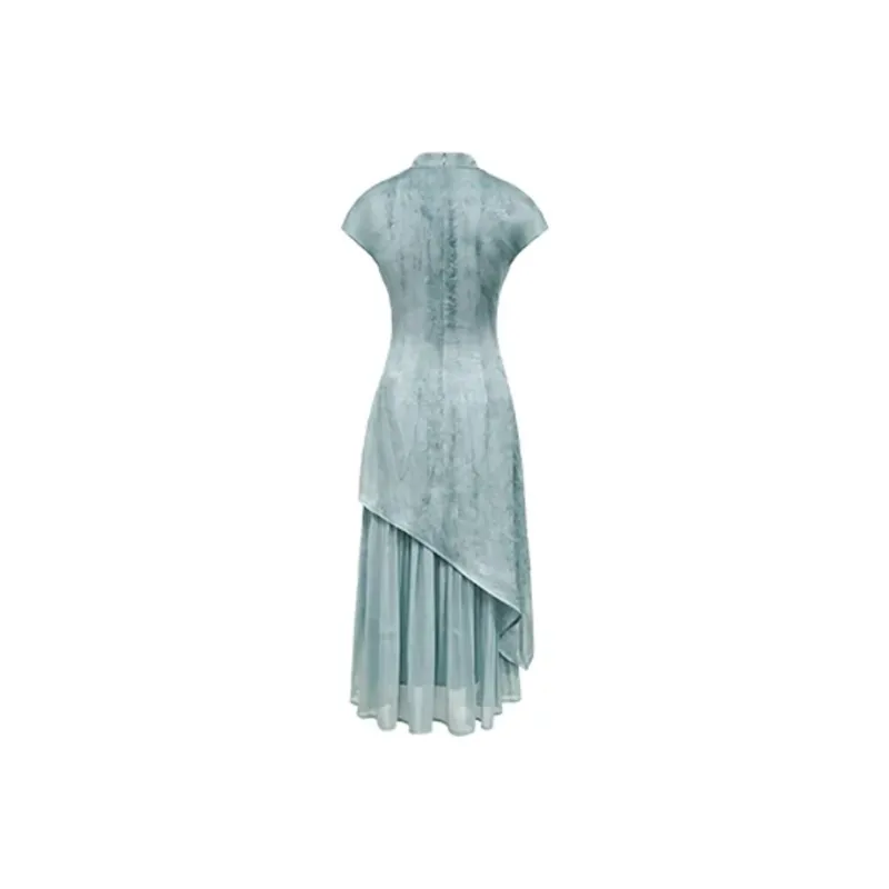ETSE Short Sleeved Dresses Women's Green-0