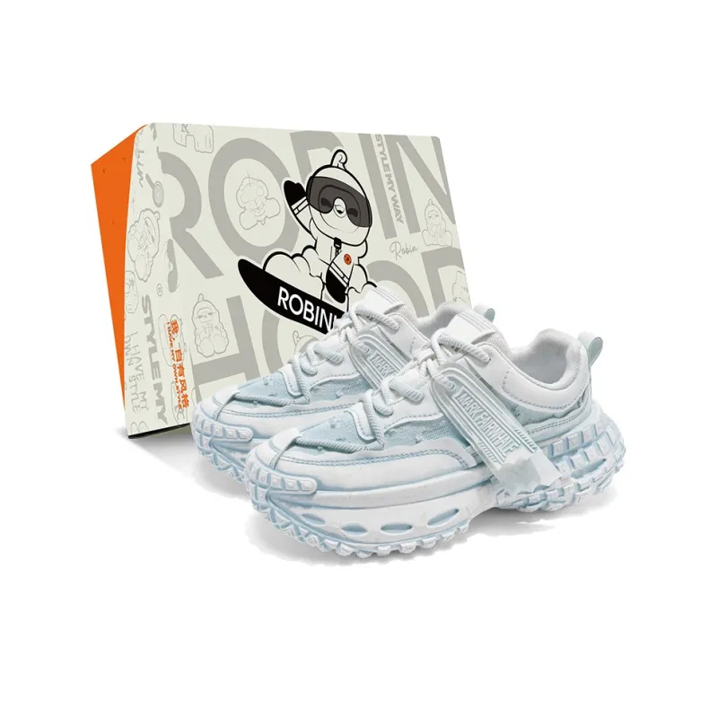 ROBINHOOD Cushioning Wear Resistant Coverage Impact Resistant Low Top Chunky Sneakers Men's-0