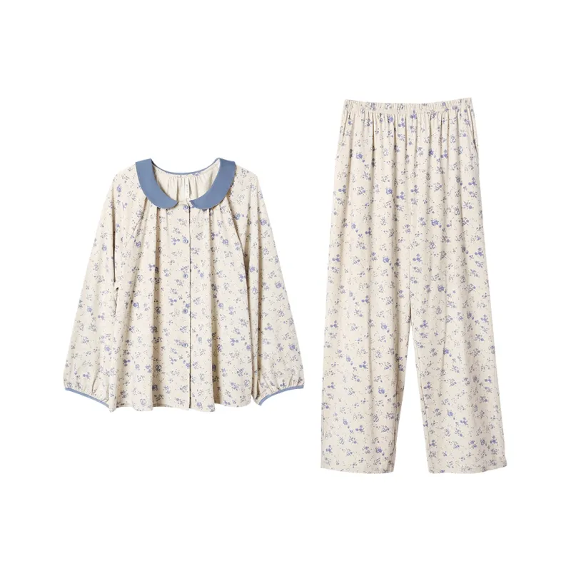 Aannsfam Pajama Set Women's Harbor Blue-0