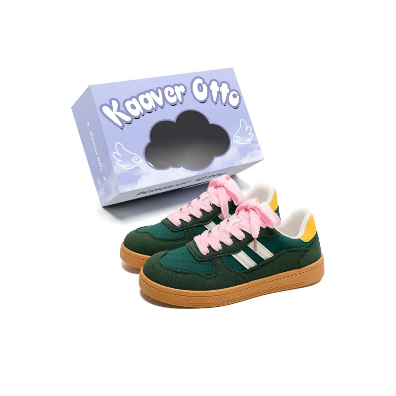 KAAVER OTTO Abrasion Resistant, Lightweight, And Breathable Low Top Skateboard Shoes Women's-7