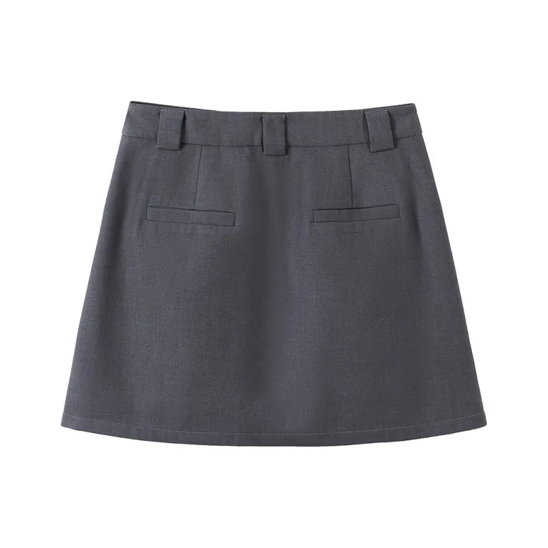 TOUCH Casual Short Skirts Women's Dark Gray-1
