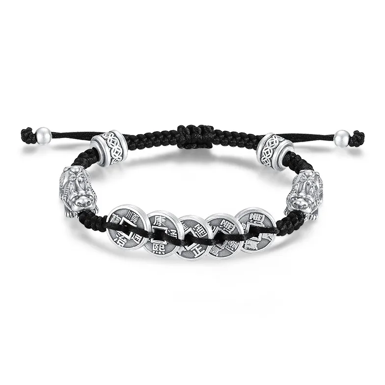 AFN 999 Fine Silver Pure Silver Bracelets Men's-0