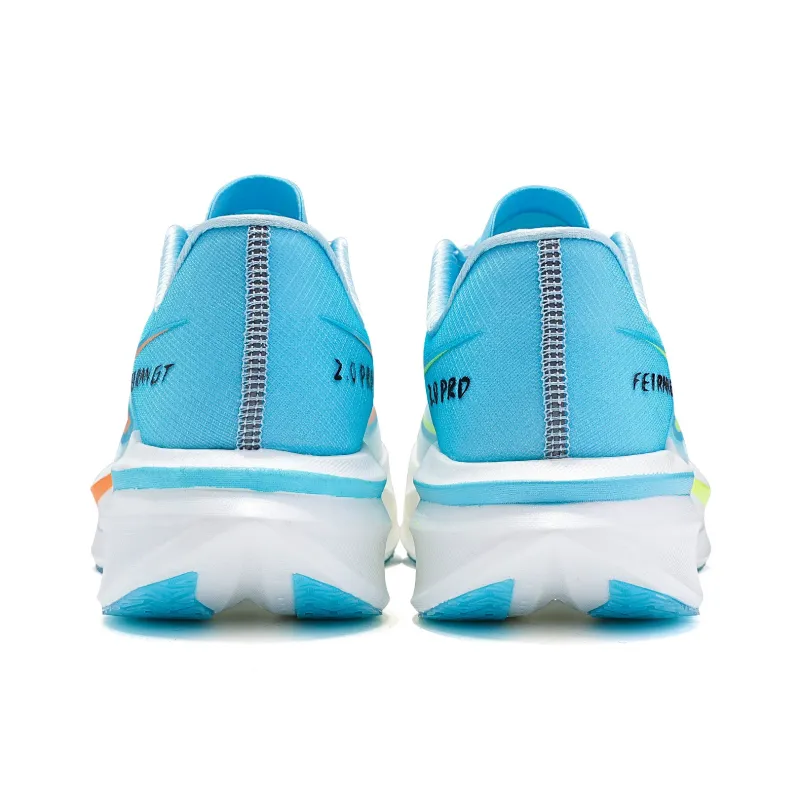 IRUNSVAN Low Top Running Shoes Unisex Cirrus Blue Power Orange-5