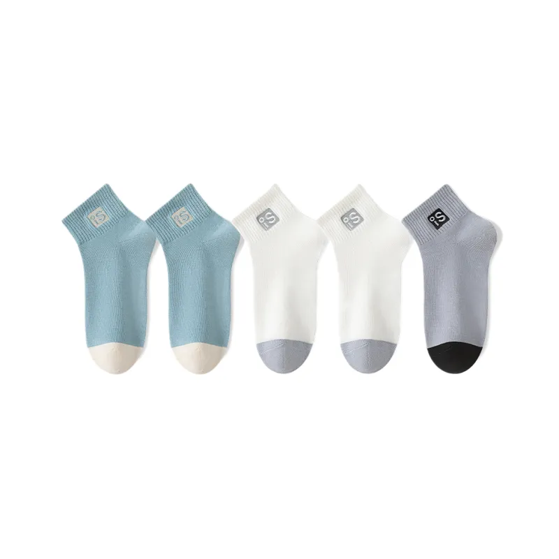 Cotton Gene Ankle Socks Men's 5 Pack-12