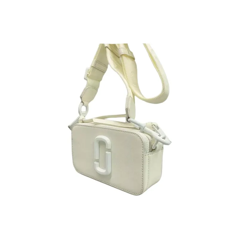 MARC JACOBS Leather Crossbody Bag, Shoulder Bag Women's White-1
