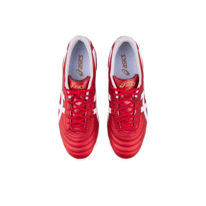 Asics C3 TF Rubber Broken Studs Anti Slip Wear Resistant Soccer Shoes Men's Red-2
