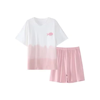 Huggy Kissy Pajama Set Women's Pink
