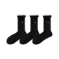 [3 Pack, 100% cotton Lightweight Breathable]3 Pack (Black)