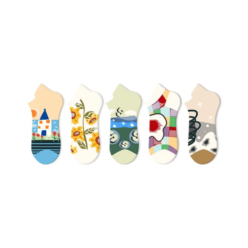 JKN No Show Socks Women's 5 Pack-32